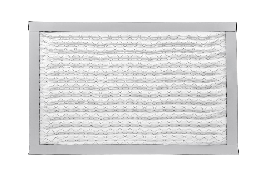 New furnace filter isolated on white background. Furnace Filters 101.