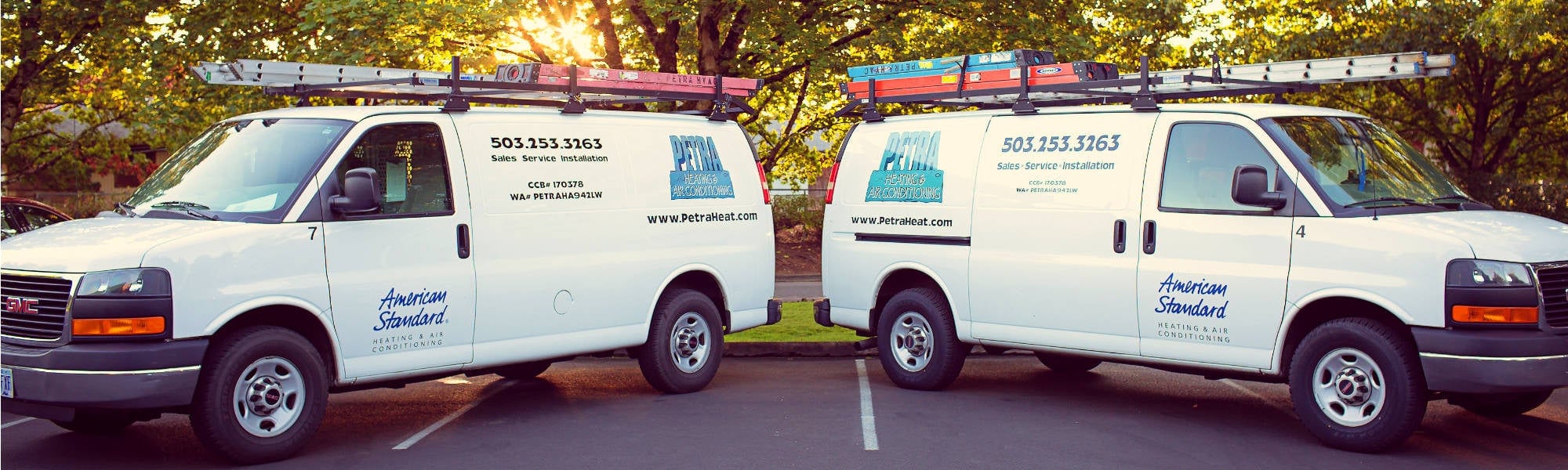 vans02 Petra Heating & Air Conditioning service vans.